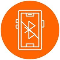 Bluetooth Disabled Icon Style vector