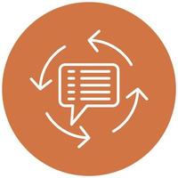 Feedback Loop Icon Style vector