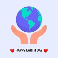 Earth Day. International Mother Earth Day. Environmental problems and environmental protection. Vector illustration. Caring for Nature. Ecology concept.