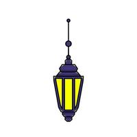 Islamic lantern icon, illustration of a lantern with an elegant concept, suitable for Ramadan and Eid designs vector