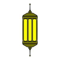 Islamic lantern icon, illustration of a lantern with an elegant concept, suitable for Ramadan and Eid designs vector