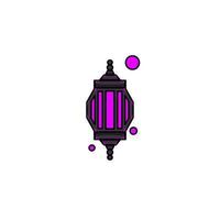 Islamic lantern icon, illustration of a lantern with an elegant concept, suitable for Ramadan and Eid designs vector