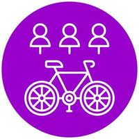 Electric Bike Share Icon Style vector