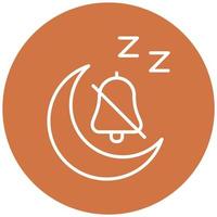 Quiet Time Icon Style vector