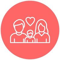 Happy Family Icon Style vector