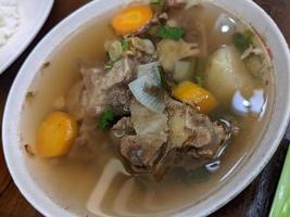 Close up photo of traditional food of Semarang Central Java. The photo is suitable to use for traditional food background, poster and food content.