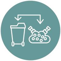 Waste Hierarchy Icon Style vector