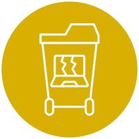 E WasteCampaign Icon Style vector