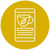 Coffee Mobile Icon Style vector