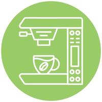 estilo de icono de máquina de café vector