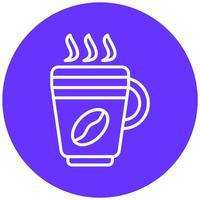 café latté icono estilo vector