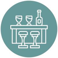 Bar Counter Icon Style vector