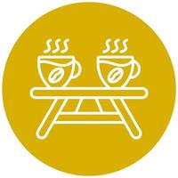 Coffee Table Icon Style vector