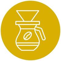 Coffee Filter Icon Style vector