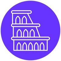 Coliseo icono estilo vector