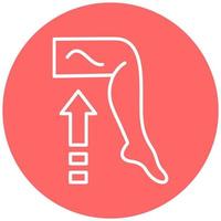 Leg Muscle Icon Style vector