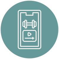 Exercise Tutorial Icon Style vector