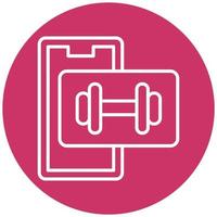 Dumbbells Icon Style vector