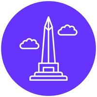 obelisco de buenos aires icono estilo vector