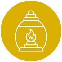 Gas Lamp Icon Style vector