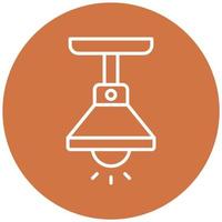 Pendant Light Icon Style vector