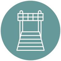 Finish Line Icon Style vector