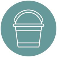 Bucket Icon Style vector