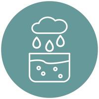 Collecting Water Icon Style vector