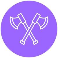 Two Axes Icon Style vector