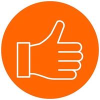 Thumbs Up Icon Style vector