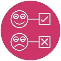 Satisfaction Survey Icon Style vector