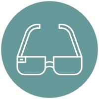 estilo de icono de gafas 3d vector