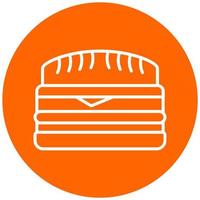 Cuban Sandwich Icon Style vector