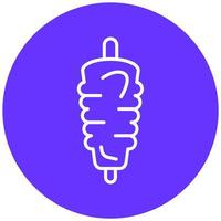 Kebab Icon Style vector