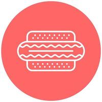 Hot Dog Icon Style vector