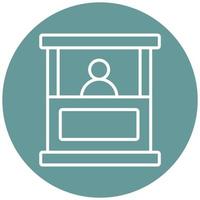 Booth Icon Style vector