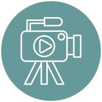 Video Camera Icon Style vector
