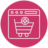 Add to Cart Icon Style vector