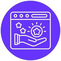 Earn Point Icon Style vector