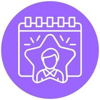 Employee of the Year Icon Style vector