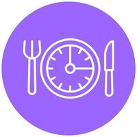 Intermittent Fasting Icon Style vector