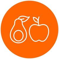 Low Fat Diet Icon Style vector