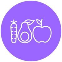 Muscle Gain Diet Icon Style vector