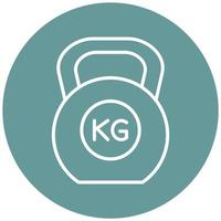 Kettlebell Icon Style vector