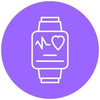 Fitness Tracker Icon Style vector