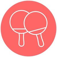 Ping Pong Icon Style vector