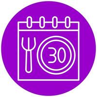 30 Day Challenge Icon Style vector