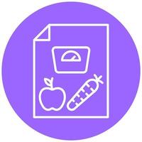 Dieting Tips Icon Style vector