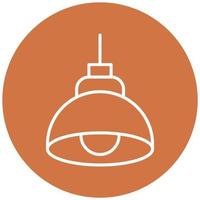 Pendant Light Icon Style vector