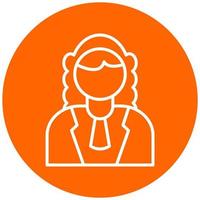Judge Male Icon Style vector